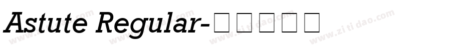 Astute Regular字体转换